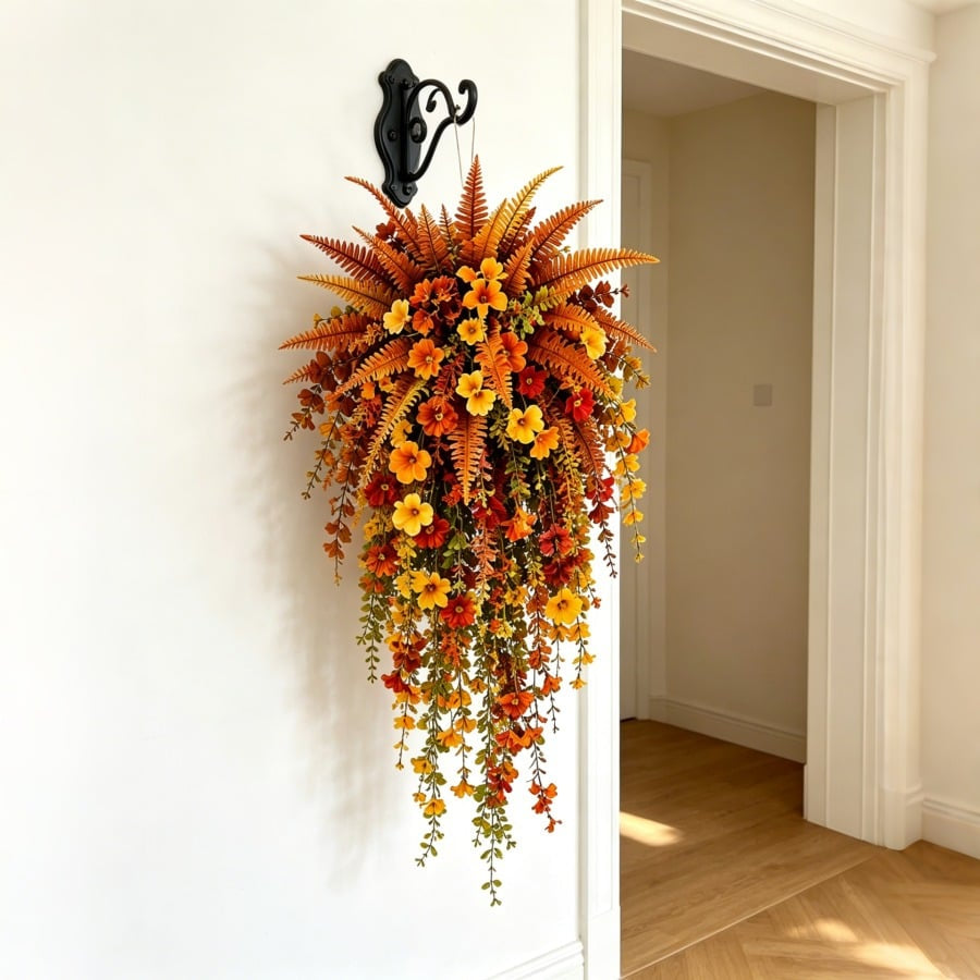 🔥LAST DAY 49% OFF: 🍂ARTIFICIAL FALL HARVEST HANGING BASKET - AUTUMN PORCH & DOOR DECORATION