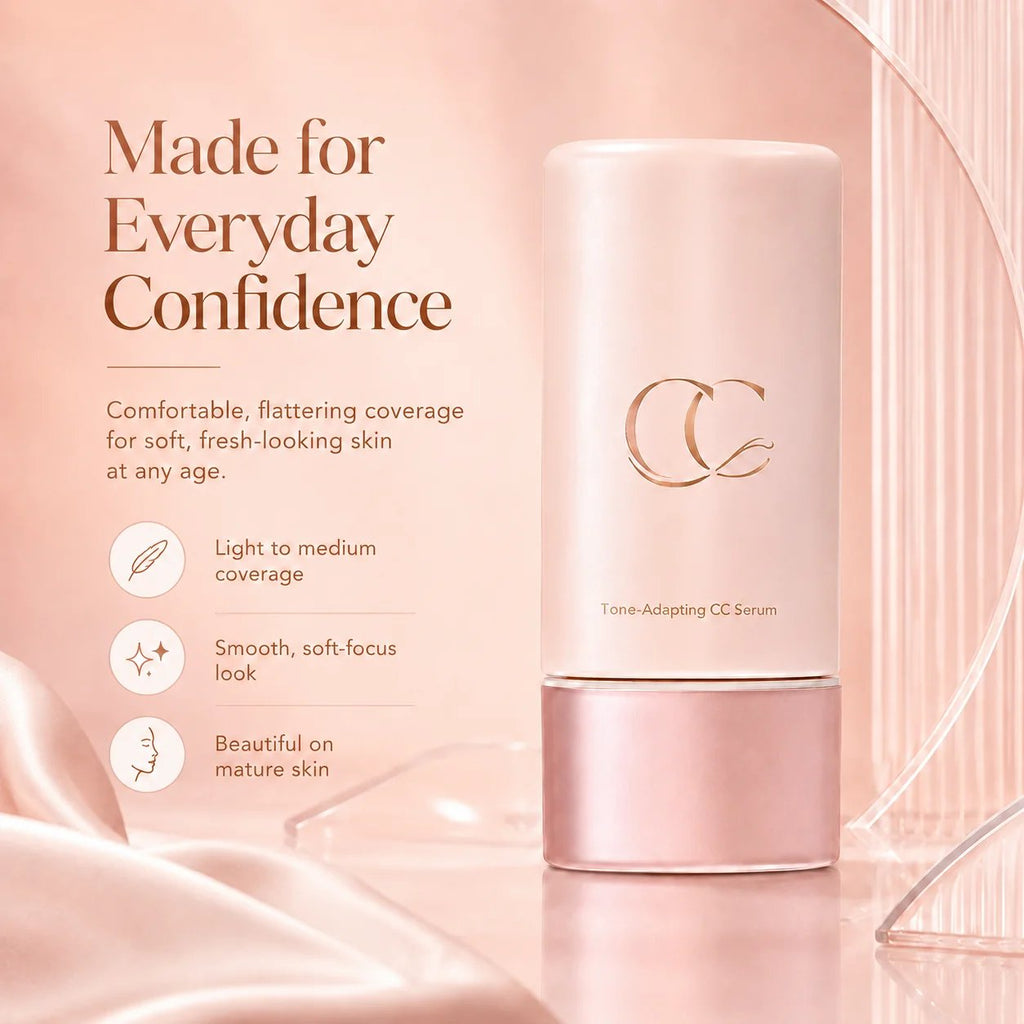 Lightweight Even-Tone CC Serum – Color Correcting & Mature Skin Friendly