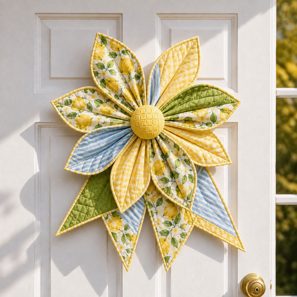 🎀 Oversized Quilted Bow Sewing Kit | Coordinated Printed Fabrics, Soft Batting, Pre-Designed Templates & Complete Supplies for a Full 23–25 in Statement Bow 🍁✨