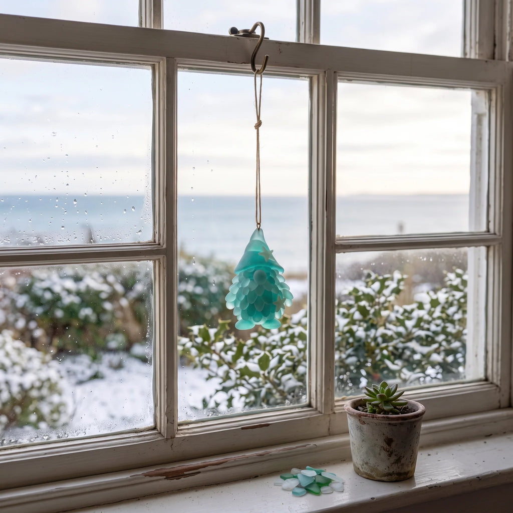 🌊🧝‍♂️ 2026 Coastal Gnome Advent Calendar – 24 Sea Glass Christmas Charms 🎄✨